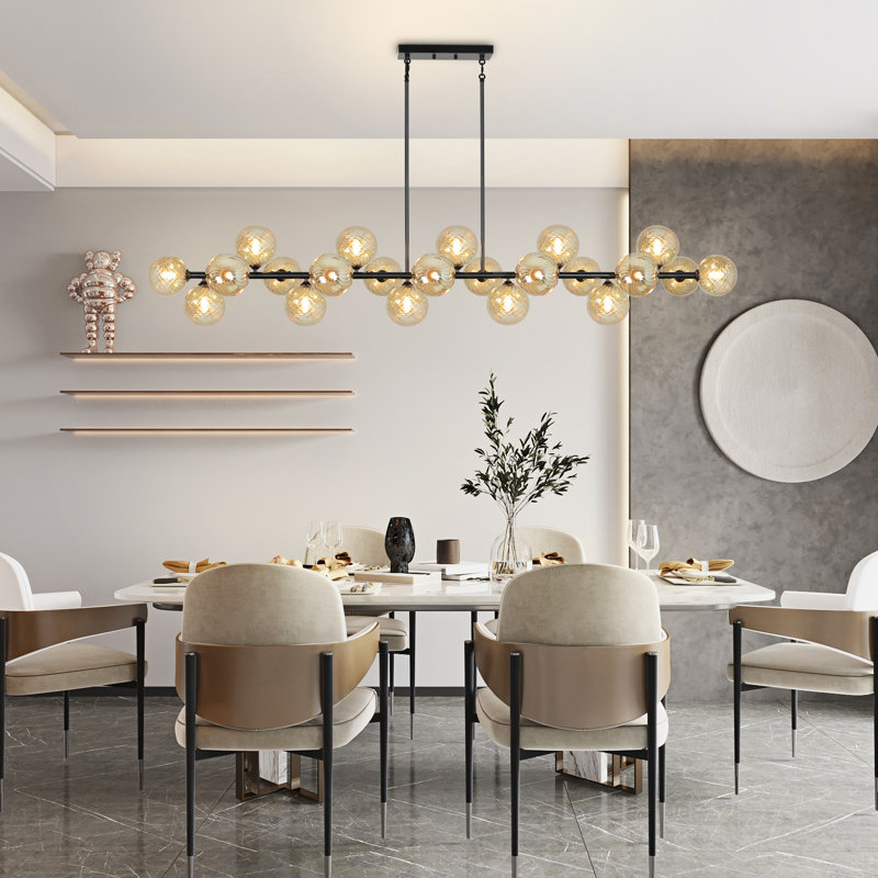Ivy Bronx 22 - Lights Sputnik Chandelier Modern Linear Chandelier